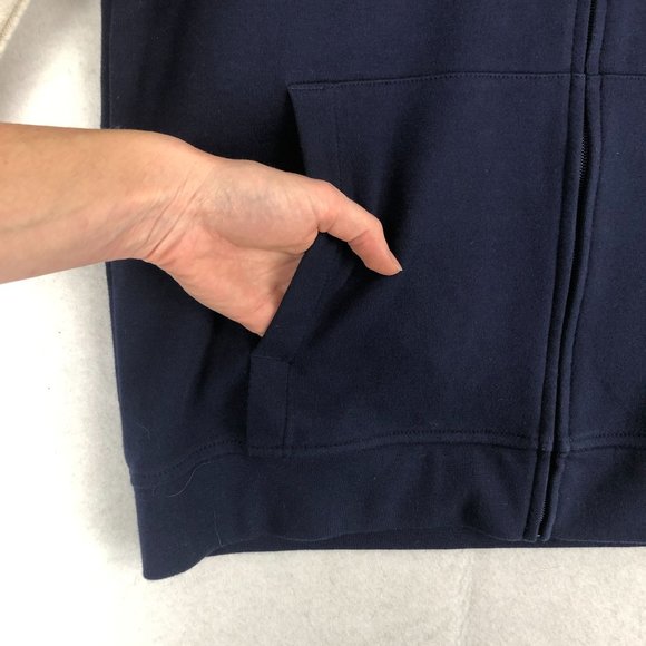 Alfani Men's Medium Blue Orange Grey Retro Full Zip Long Sleeve Track Jacket - Picture 5 of 11